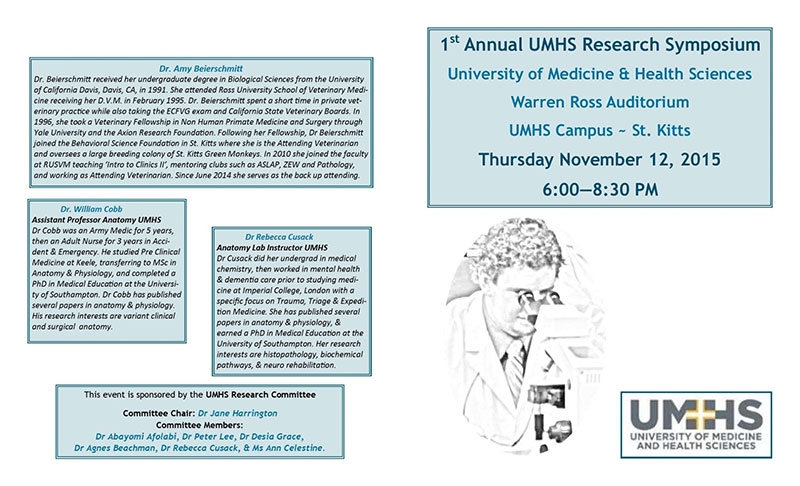 Program: Courtesy of UMHS Research Committee