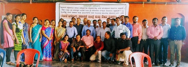 27 DOCTORS: The physicians from various specialties, all of whom helped make the Second Free Health Camp in India a success. Photo: Courtesy of Dr. Prakash Mungli