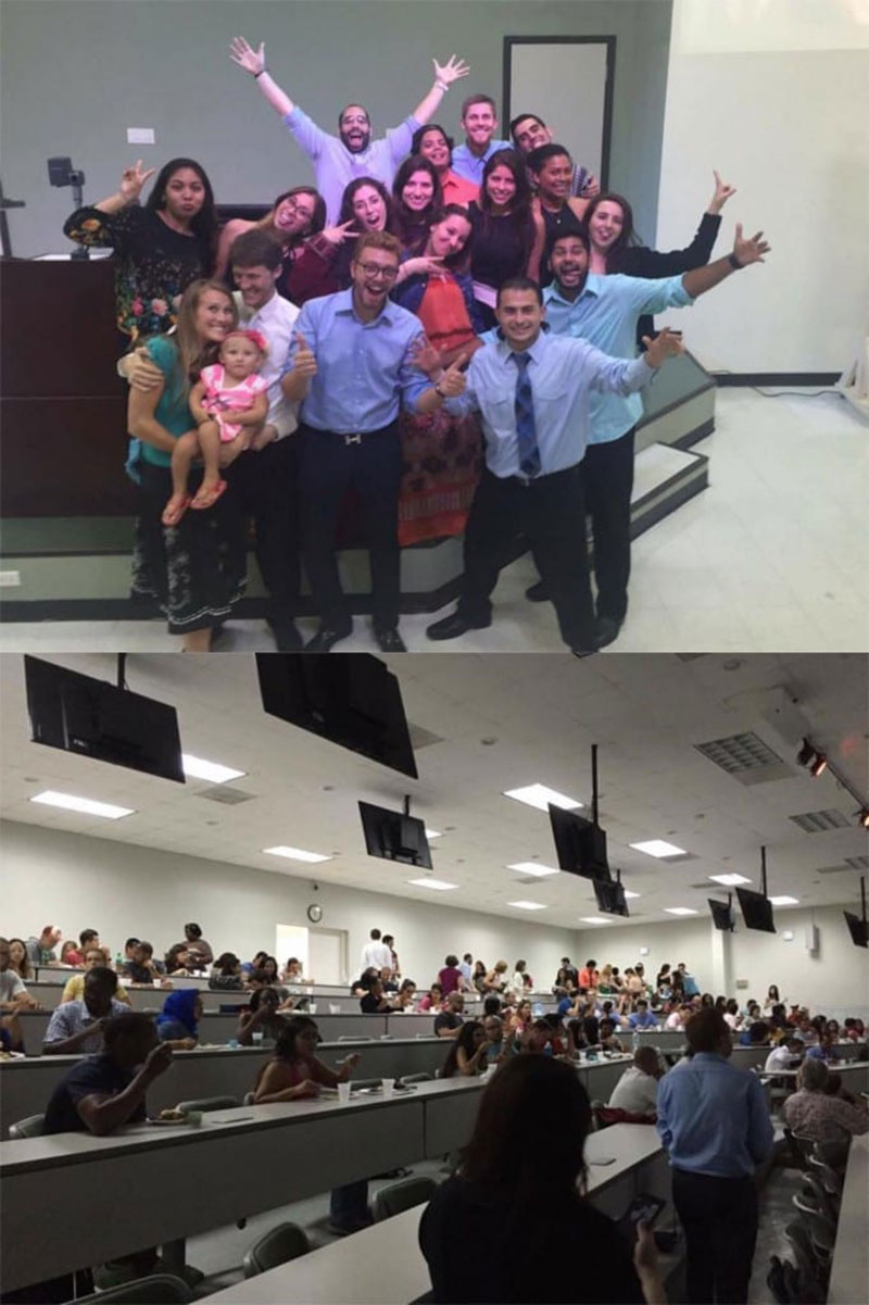 AN AWESOME SHOW: UMHS ASU members posing for the camera after a successful show. Photo: UMHS ASU