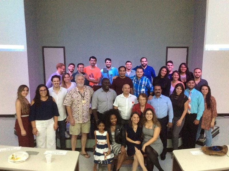 ASU members with UMHS professors. Photo: UMHS ASU