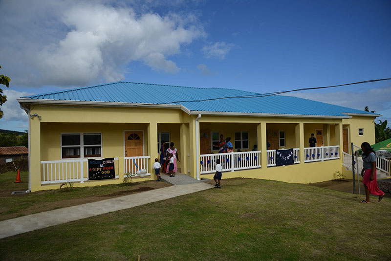 BRAND-NEW PRESCHOOL: UMHS students helped raise funds & volunteered for the new Holy Spirit Catholic Preschool in St. Kitts. Photo: Courtesy of Holy Spirit Catholic Preschool