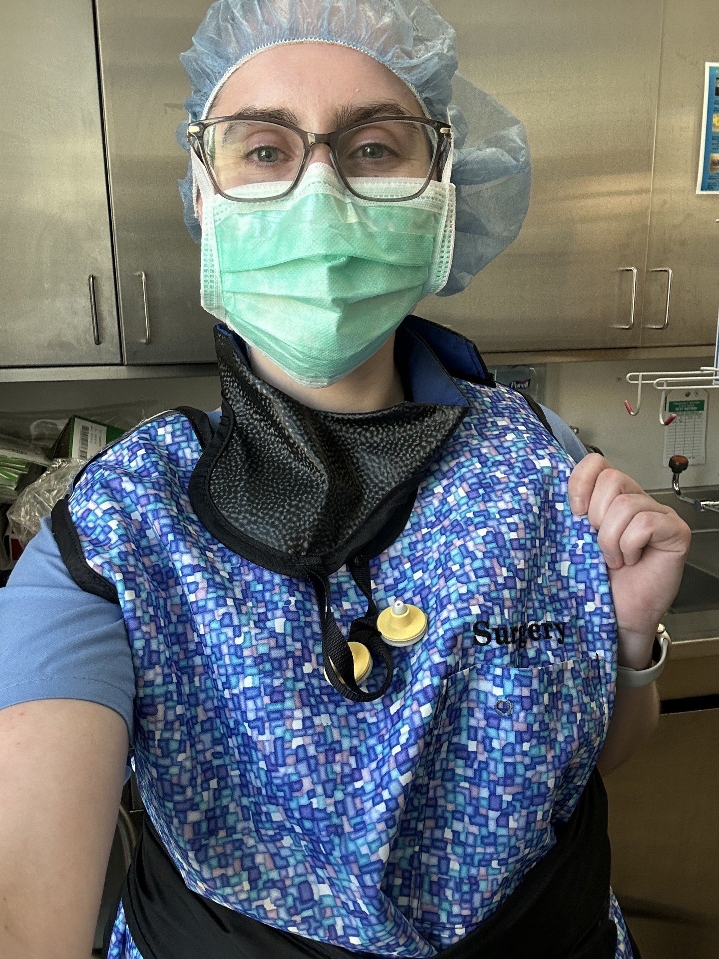 Dr Bloss preps for surgery-CROP 2