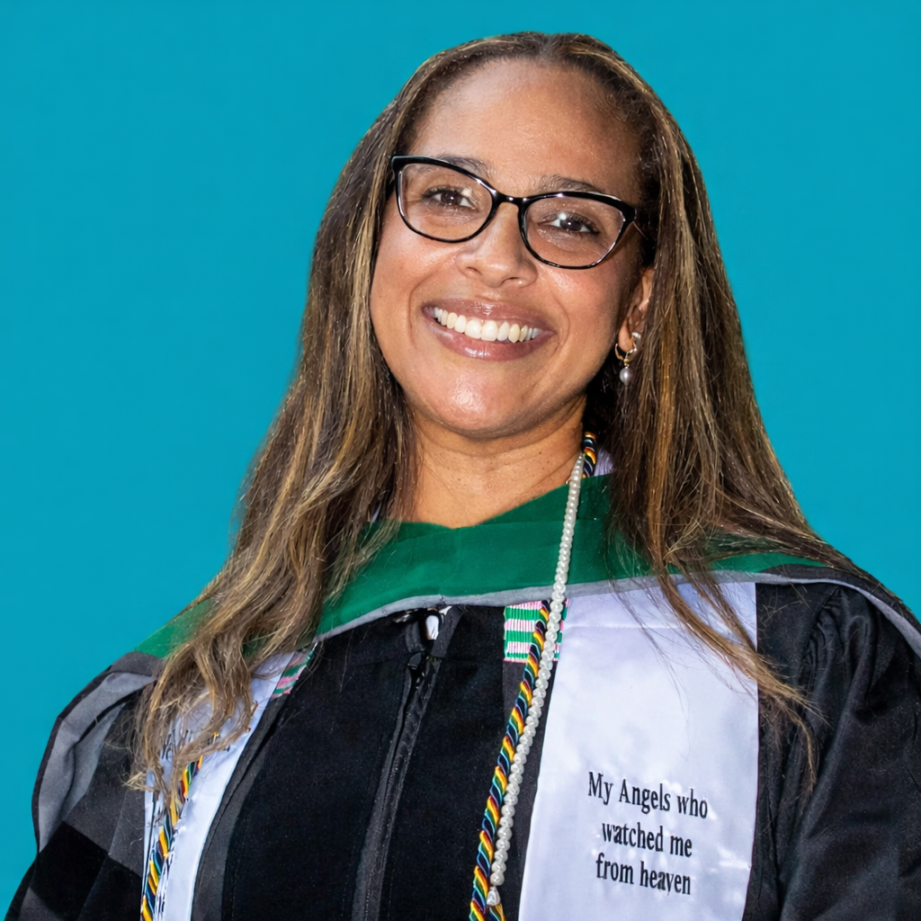 Dr Outten alumni profile blue