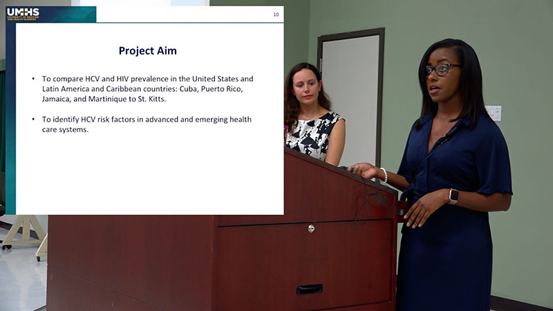 Eboni Peoples & Justine Vella giving their presentation. Photo: Ian Holyoak