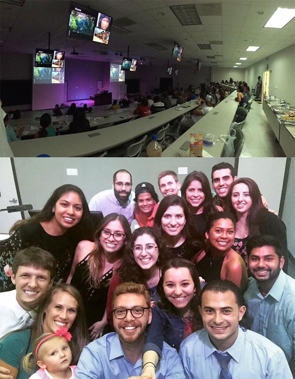 FACES OF THE WORLD: UMHS ASU members & students coming together for a diverse event. Photo: UMHS ASU