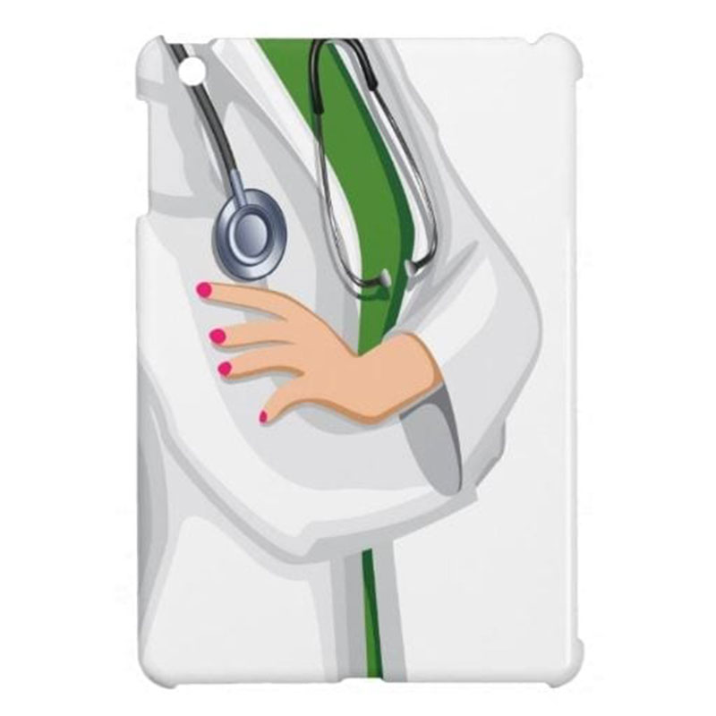 FEMALE DOCTOR IPAD CASE: Protects iPad. iPhone case also available. Photo: Zazzle.com
