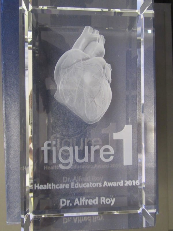 FIGURE 1 HEALTHCARE EDUCATORS AWARD 2016: Dr. Alfred Roy of UMHS was among a select few medical educators to receive the prestigious honor. Photo: Ann Celestine, UMHS
