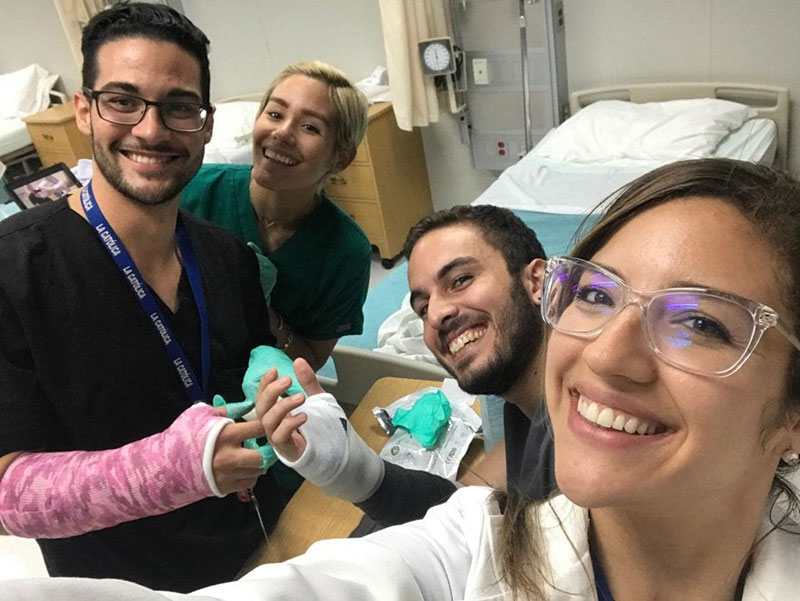 Left to right: Edgardo Torres Garcia, Estefania Ramos Nieves, Andres Javier, Arianna Hernandez. Photo: Dr. Michael Doherty