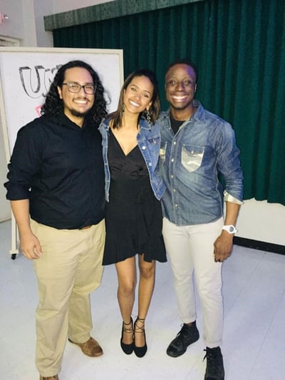 Left to right: Hector Fonseca (instrumental), Yanelle Ascencio (singer) & Kudzi Chimuka (singer). Photo: Courtesy of Kudzi Chimuka