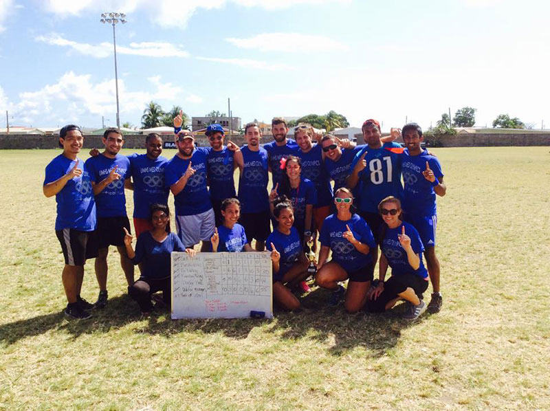 MED4/EBS5 STUDENTS TAKE FIRST PLACE: (Pictured standing, left): Billy Zhang, Alexander Torres, Jon Eddy, Jake Glasser, Soren Estovold, Andrew Milian, Ruben Cabrera, Jordan Stahv, Joshuam Ruiz, Shreyas Kanthandi, Andrew Victor. (Front left): Ashraf Allahwala, Devyn Rohlfs, Ana Leon, Yari Soto, Lee Wagner, Kayla Miller. Photo: UMHS SGA