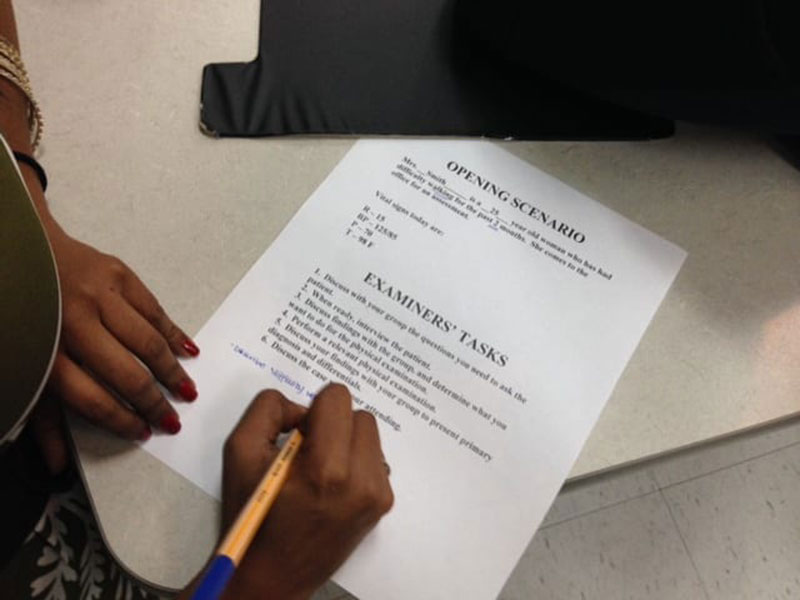 One of the clinical studies introduced for discussion. Photo: UMHS AMWA