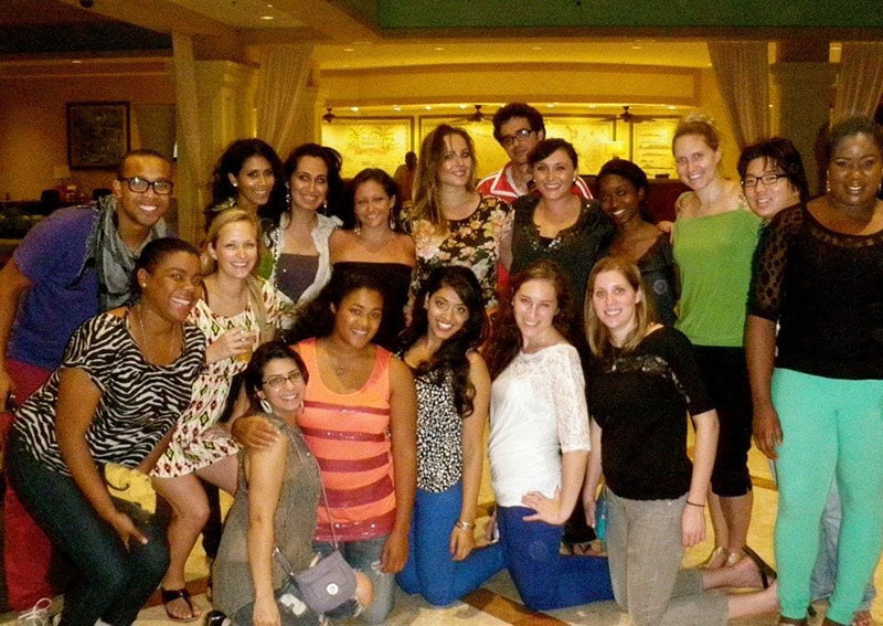 'Out with friends to commemorate the end of the semester, St. Kitts, April 2013.' Photo: Courtesy of Dr. Miriam Bernstein