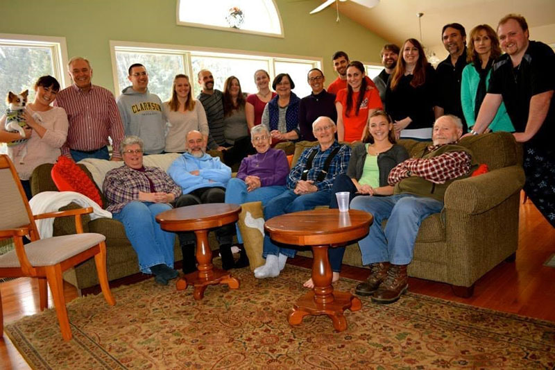 'My Papa's 86th birthday, with just a small fraction of my extended family, February 2014.' Photo: Courtesy of Dr. Miriam Bernstein