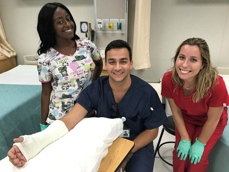 Left to right: Eboni Peoples, Jared Scharza & Karina Torres Crespo. Photo: Courtesy of Dr. Michael Doherty