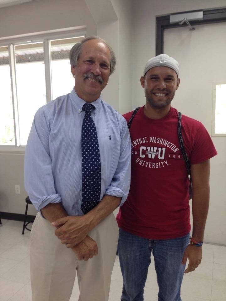 Pres Ross with Dr Rocha at UMHS onboarding-CROP 2