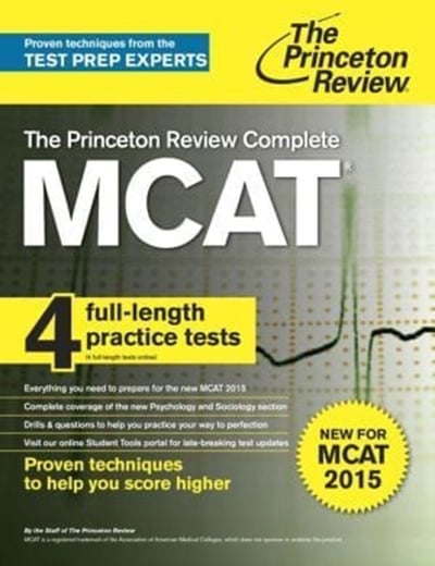 Princeton Review's MCAT prep materials. Photo: The Princeton Review