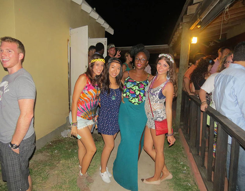 FLOWER POWER (left to right) Devyn Rohlfs, Gloria Hong, Ludny Charles & Leanna Ritchie.