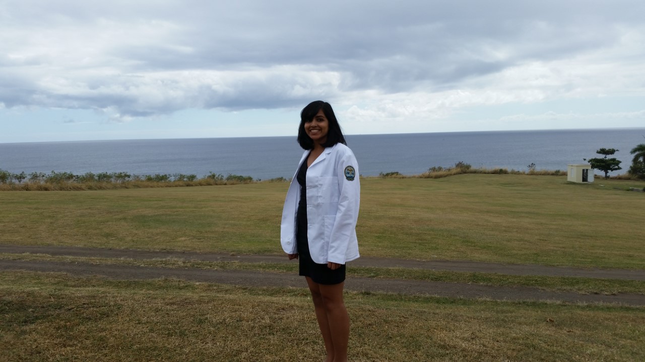 Sarah Singh White Coat Ceremony outdoor pic