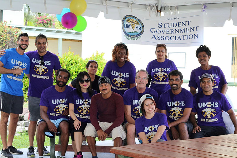 Some of the UMHS staff & faculty that came out to take part in & support Med Olympics. Photo: Dr. Prakash Mungli