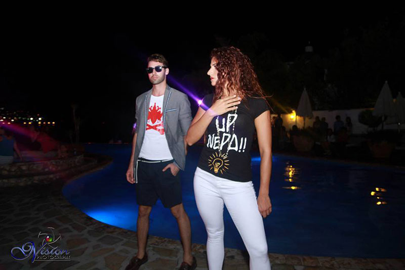 The fashion show was not only limited to UMHS students. Students from Ross University Vet School, Tamara Qabazard & Bryan Kristopher also donated their time & modeled for the show. Photo: © GVision Photography 2014