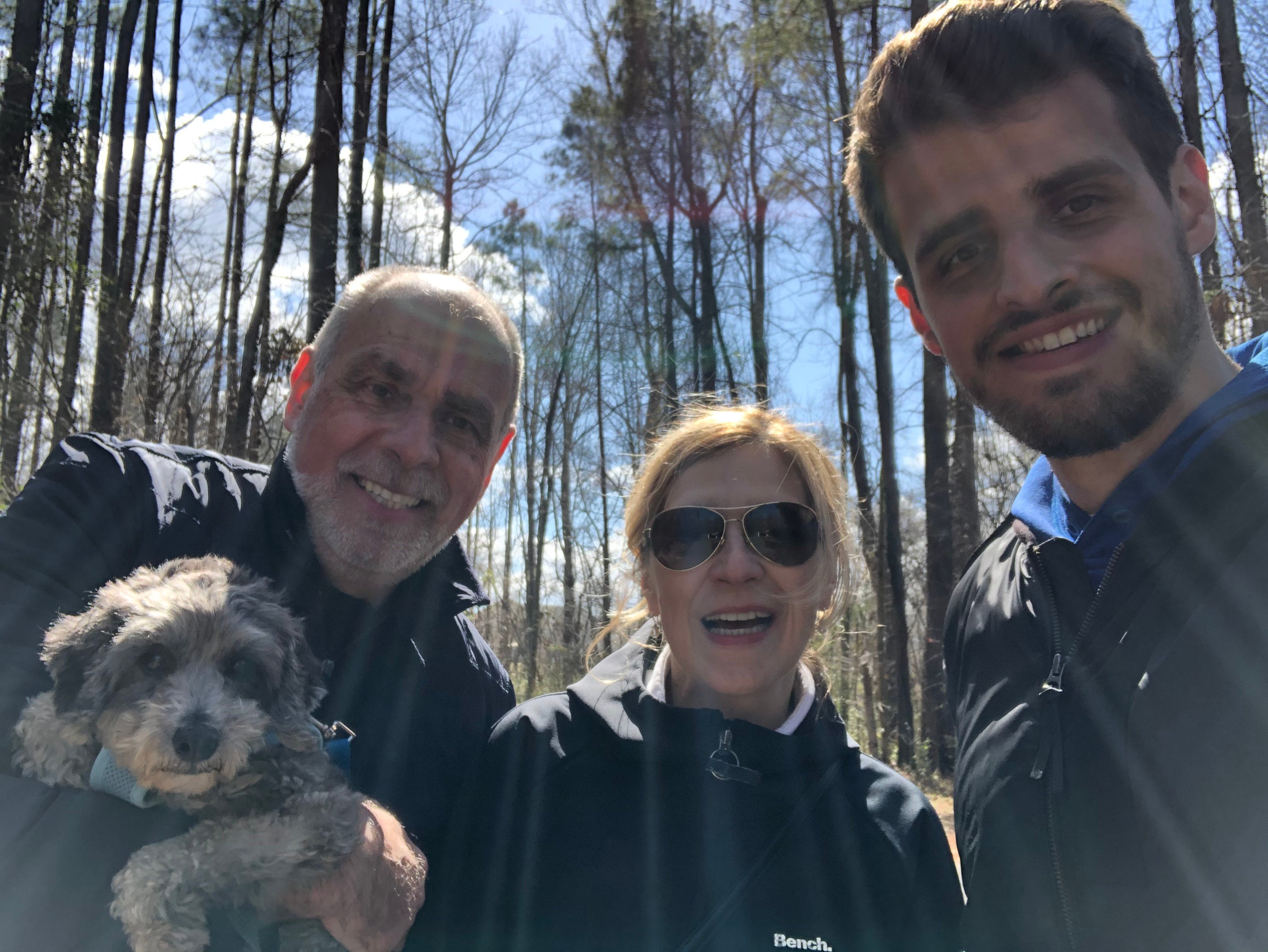 Tom Kowalski-Outside with Parents