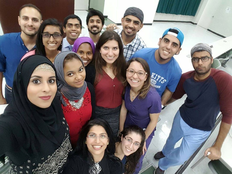 UMHS MSA & SUPPORTERS: UMHS Muslim Students Association members, UMHS students & faculty paid tribute to Orlando shooting victims. Many posted messages of hope on Facebook groups. Photo: Courtesy of UMHS MSA