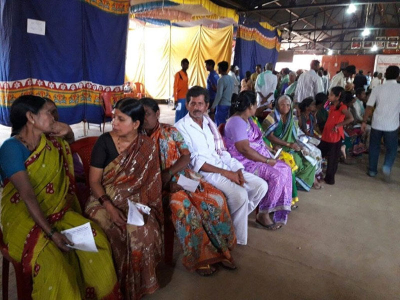 WAITING FOR TREATMENT: At the Second Free Health Camp in India. Photo: Courtesy of Dr. Prakash Mungli
