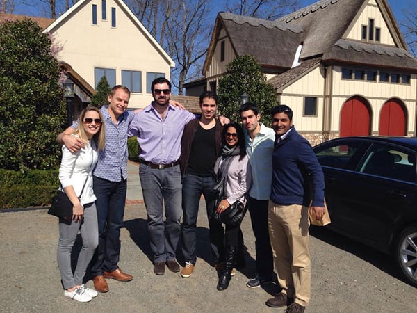 WITH CLOSE FRIENDS: Dr. Alexandru Cojanu with friends. Photo: Courtesy of Dr. Alexandru Cojanu