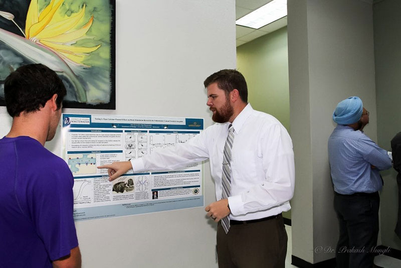 SECOND ANNUAL UMHS RESEARCH SYMPOSIUM: Zach Zarsour & Alex Schultz. Photo: Dr. Prakash Mungli