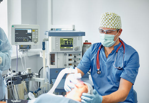 anesthesiologists giving preoperative care