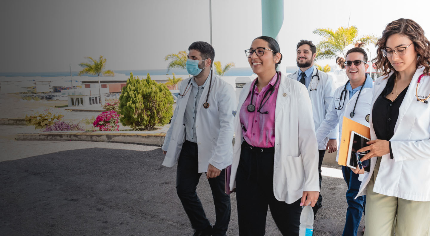 UMHS Students walking in St. Kitts