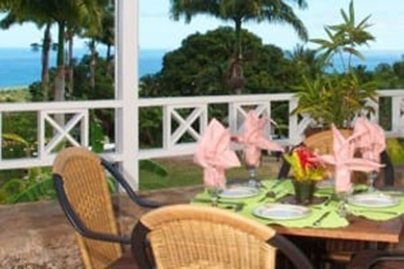 Ottley's Plantation Royal Palm Restaurant. Photo: St. Kitts Tourism