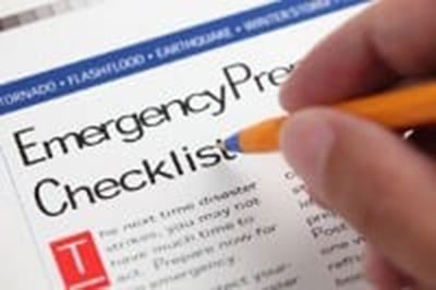 EMERGENCY CHECKLIST: Make a list of such things as important phone numbers. Photo: www.nhc.noaa.gov